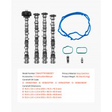 Engine Camshafts Rockers Arm Lifters Kit 2011-2016 Dodge Caravan/Journey