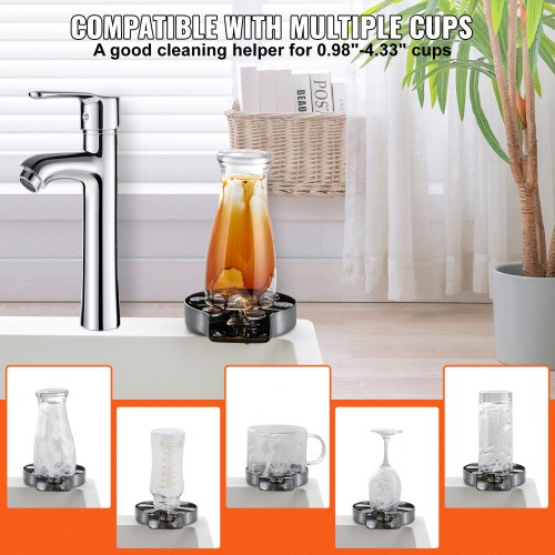 Jerss Glass Rinser, High Pressure Kitchen Sink Pitcher Rinser With Drip