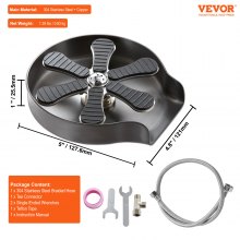 VEVOR Glass Rinser, 10 Powerful Spraying Jets 360° Rotating Cup Rinser for Sink, 304 Stainless Steel Faucet Cup Washer & Silicone Nonslip Pad for Baby Bottle, Glass Cup, Wine Glass (Silver Grey Base)