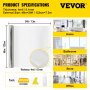 VEVOR Security Film Clear and Transparent Shatterproof Window Film Self-Adhesive Security Window Film 4 Mil Vinyl Glass Break Film for Home and Office Use Side Window Security Film 48 Inch x 24 Feet