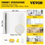 VEVOR Security Film Clear and Transparent Shatterproof Window Film Self-Adhesive Security Window Film 4 Mil Vinyl Glass Break Film for Home and Office Use Side Window Security Film 60 Inch x 100 Feet
