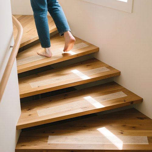 Clear Non-Skid Grip Tape For Stairs – 2 Inch X 32.8 Ft Anti-Slip Tread For Wood, Tile, Marble, Shower, Pool – Waterproof Adhesive