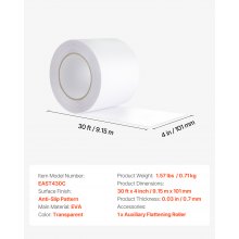 VEVOR Anti-Slip Tape 30FT x 4inch Transparent Non-Slip Grip Tape Traction Treads
