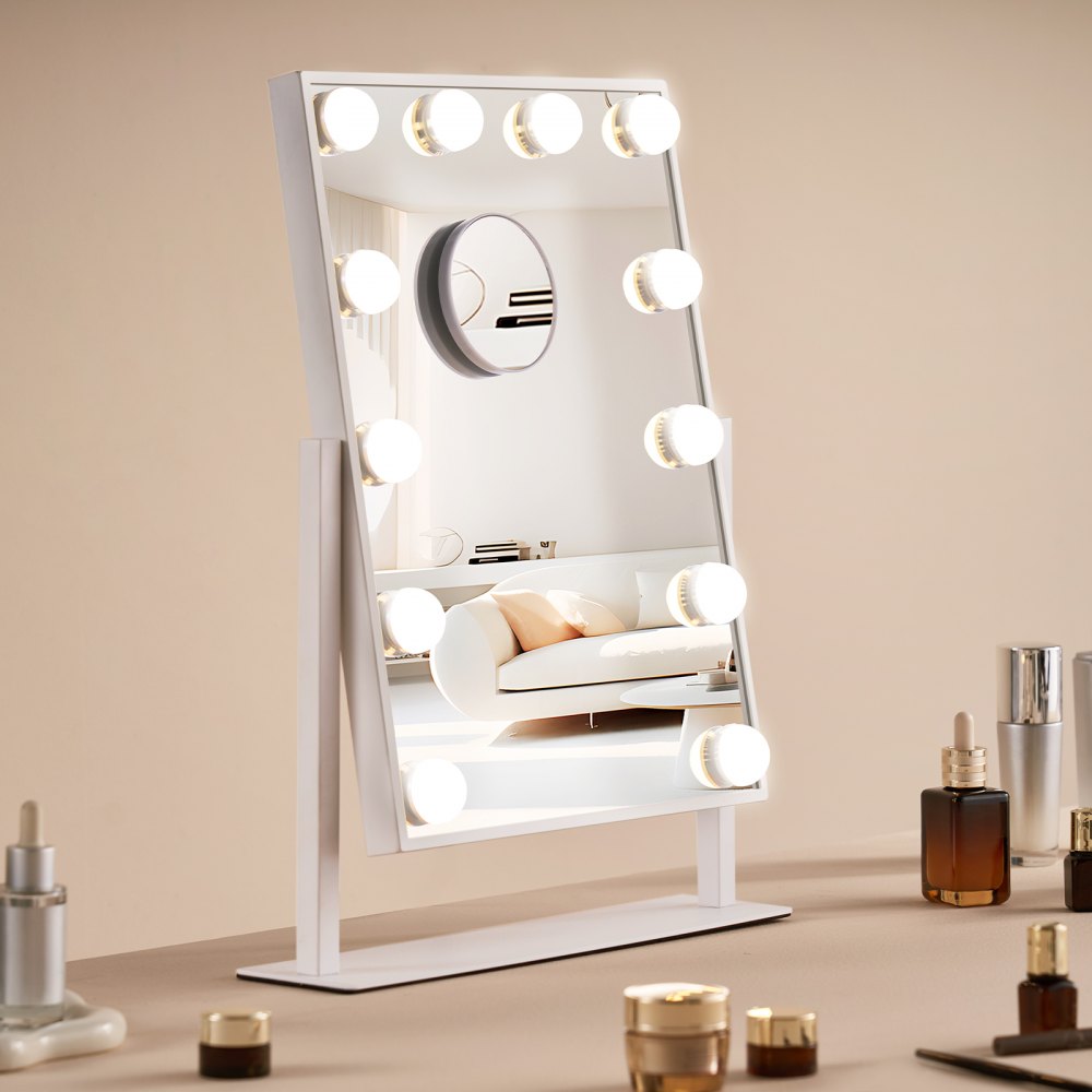 VEVOR Hollywood Vanity Makeup Mirror With Lights 5X Magnification 16.1x11.8 in