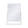 VEVOR Hollywood Vanity Mirror With Lights, 12 Dimmable Bulbs & 3 Color Lighting Modes, Makeup Mirror with Detachable 5X Magnification, Smart Touch Control, 360 Degree Rotation(16.1x11.8 in, White)
