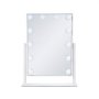 VEVOR Hollywood Vanity Mirror With Lights, 12 Dimmable Bulbs & 3 Color Lighting Modes, Makeup Mirror with Detachable 5X Magnification, Smart Touch Control, 360 Degree Rotation(16.1x11.8 in, White)