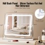 VEVOR Lighted Makeup Mirror 3 Color Vanity w/ USB Port Magnification21.7x17.7 in