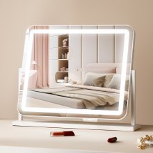 VEVOR Lighted Makeup Mirror 3 Color Vanity w/ USB Port Magnification21.7x17.7 in