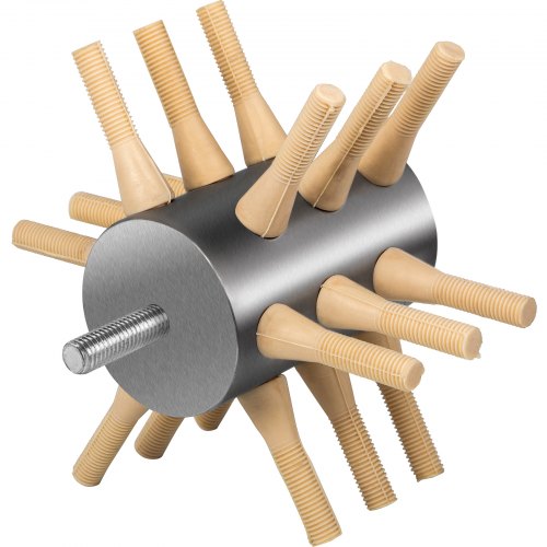 VEVOR Chicken Plucker Drill Attachment Poultry Plucker 18 Finger Stainless Steel