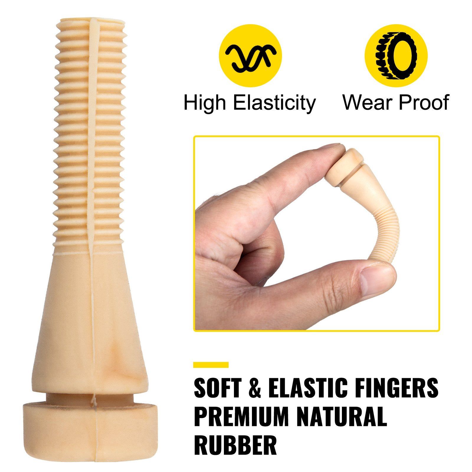 VEVOR chicken plucker finger made of premium natural rubber with high elasticity and wear-proof.