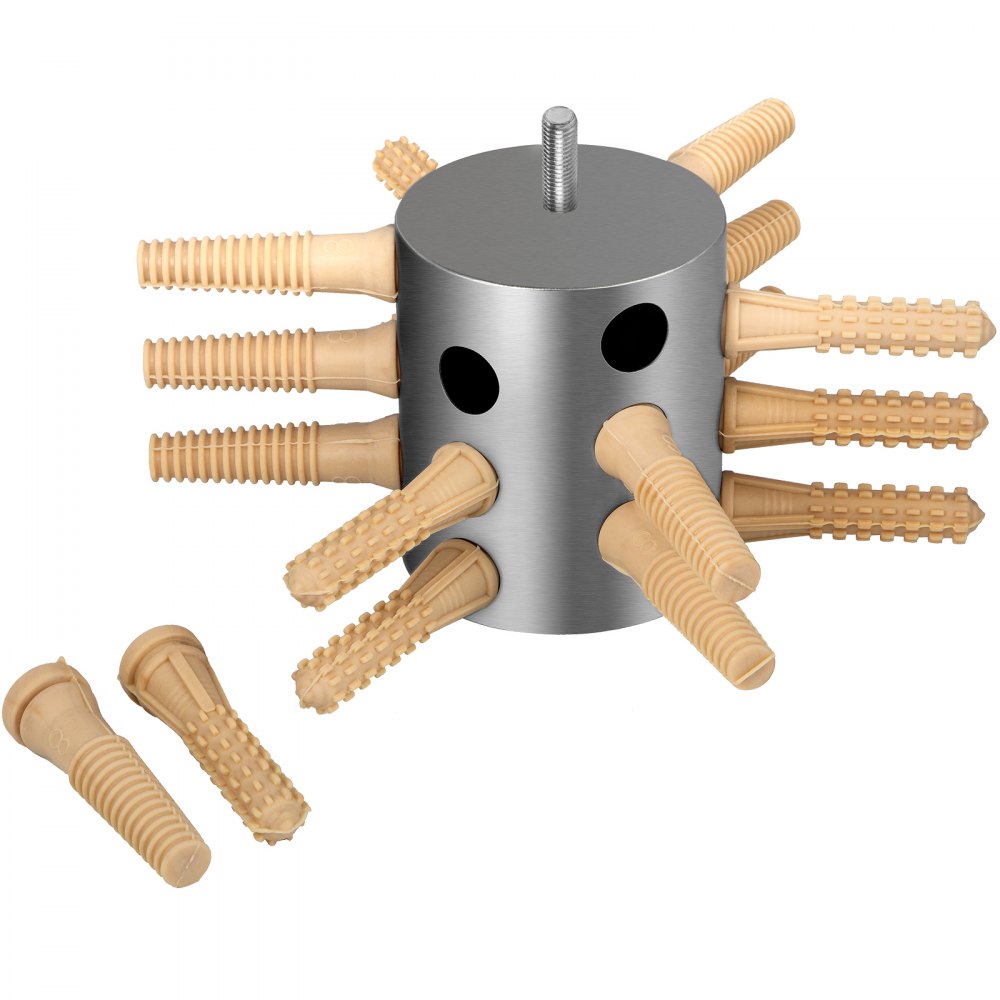 VEVOR Chicken Plucker Drill Attachment, Stainless Steel Drill Chicken Plucker, 18 Fingers Chicken Feather Plucker Machine, 0.4 Inches Shank Poultry Defeathering Machine for Broiler Goose Duck Turkey