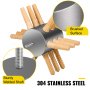 VEVOR chicken plucker attachment with 304 stainless steel and sturdy welded shaft.