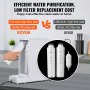 VEVOR Reverse Osmosis System Countertop Water Filter, UV Portable Water Purifier for Home, Purified Tap Water, 2:1 Pure to Drain, 5 Stage Purification, IMD Large  Screen, No Installation Required
