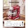 VEVOR 4.2 Qt Tilt Head Stand Mixer 400W Electric Dough Mixer, 6 Speeds Food Kitchen Mixer with Stainless Steel Bowl, Splash Guard, Dough Hook, Whisk, Beater, for Baking Mixing Whipping