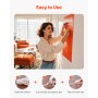 VEVOR Double Sided Tape Heavy Duty, 16 ft Long Nano Mounting Tape, Strong Adhesive & Reusable, Clear Two Sided Wall Tape, Removable Poster Picture Hanging Strips for Home, Office, Car, Outdoor Use
