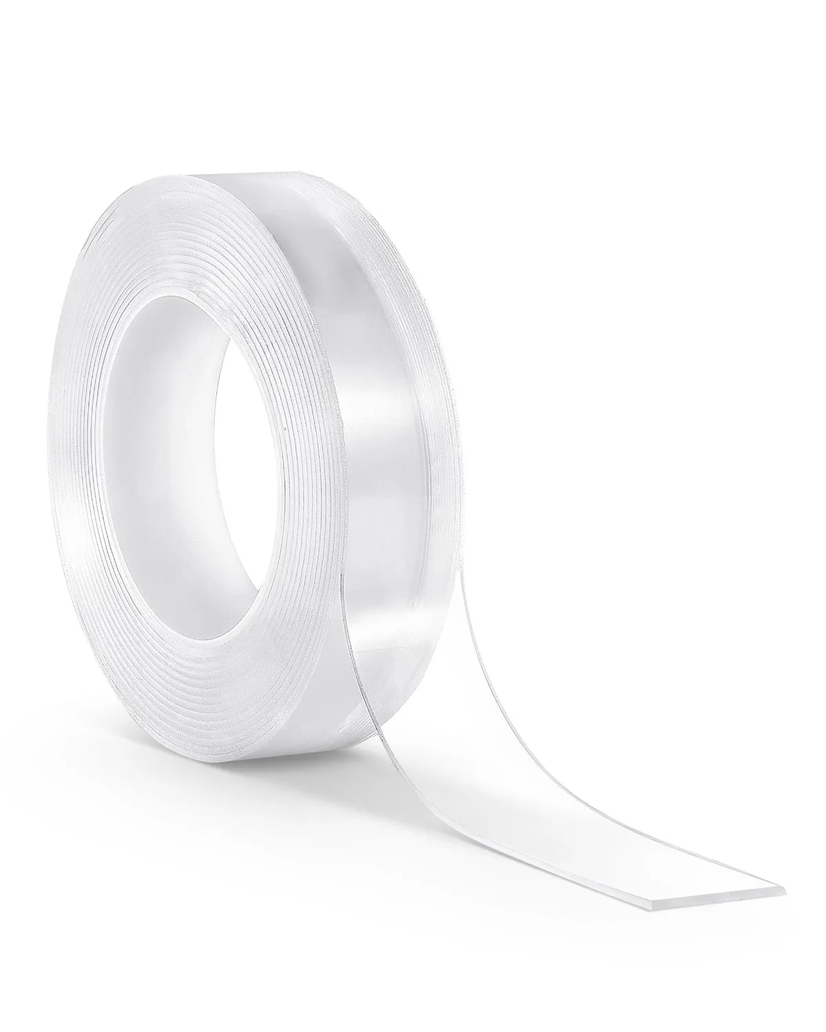 VEVOR Double Sided Tape Heavy Duty, 16 ft Long Nano Mounting Tape, Strong Adhesive & Reusable, Clear Two Sided Wall Tape, Removable Poster Picture Hanging Strips for Home, Office, Car, Outdoor Use