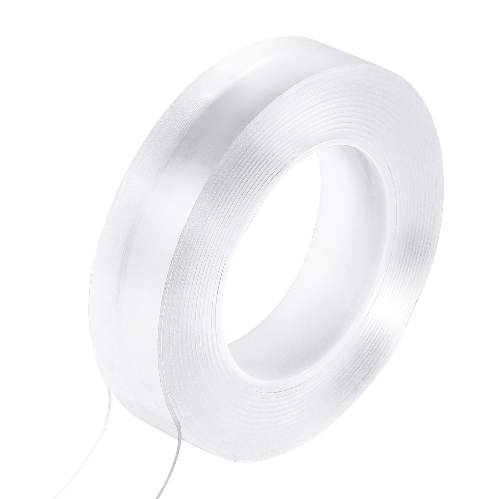 VEVOR Double Sided Tape Heavy Duty, 16 ft Long Nano Mounting Tape, Strong Adhesive & Reusable, Clear Two Sided Wall Tape, Removable Poster Picture Hanging Strips for Home, Office, Car, Outdoor Use