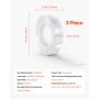 VEVOR Double Sided Tape Heavy Duty, 16 ft Nano Mounting Tape( 3 Pack), Strong Adhesive & Reusable, Clear Two Sided Wall Tape, Removable Poster Picture Hanging Strips for Home Office Car Outdoor Use