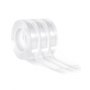 VEVOR Double Sided Tape Heavy Duty, 16 ft Nano Mounting Tape(3 Pack), Strong Adhesive & Reusable, Clear Two Sided Wall Tape, Removable Poster Picture Hanging Strips for Home Office Car Outdoor Use