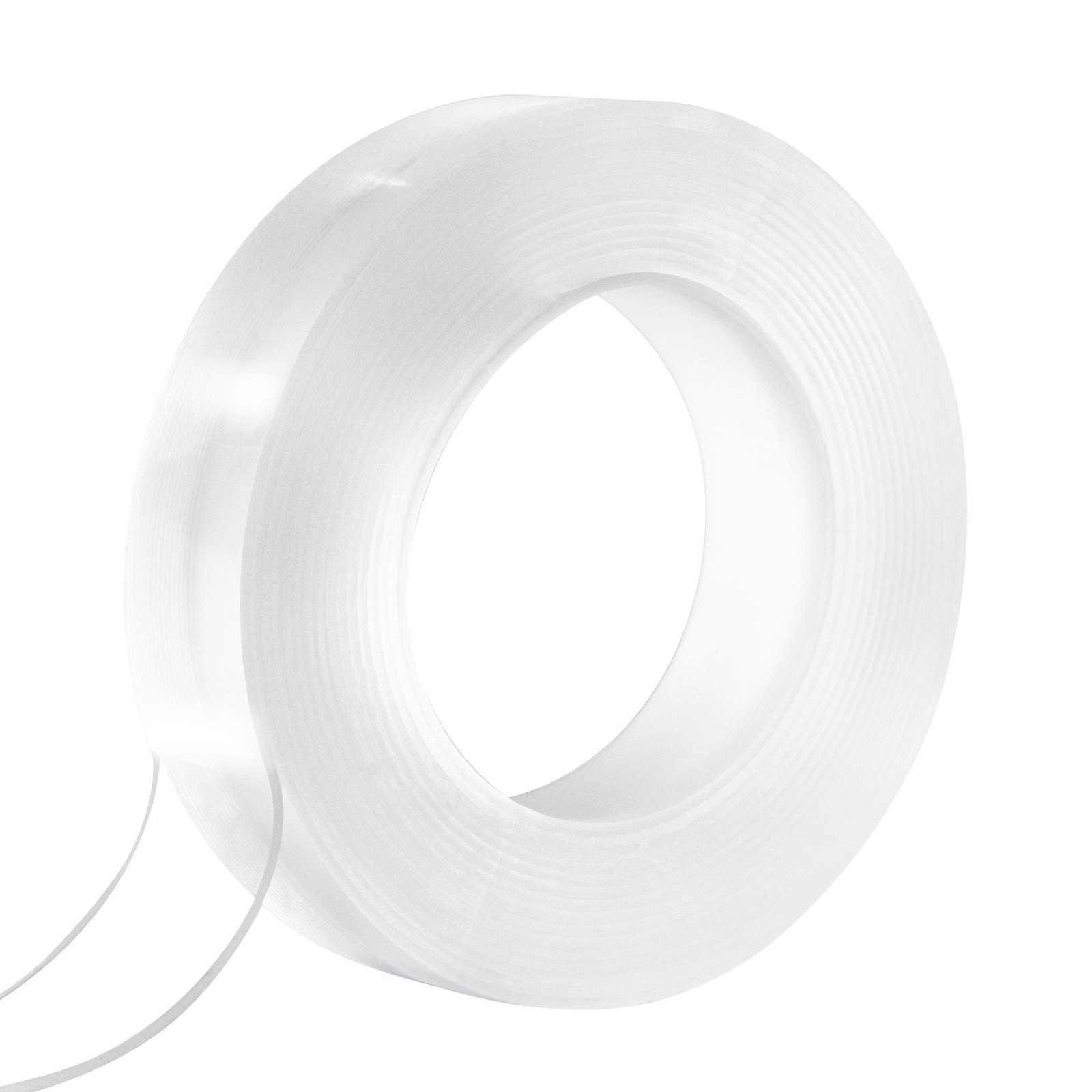 VEVOR Double Sided Tape Heavy Duty, 16 ft Nano Mounting Tape( 3 Pack), Strong Adhesive & Reusable, Clear Two Sided Wall Tape, Removable Poster Picture Hanging Strips for Home Office Car Outdoor Use