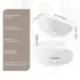 VEVOR Oval Vessel Sink, 23.3" x 14.2" Bathroom Vessel Sink Bowl Countertop, White Ceramic Bathroom Sinks Above Counter, Bowl Sink with Modern Style, Well-Packaged for Bathroom, Hotel, Toilet, RV