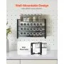 VEVOR Detachable Spice Rack Organizer for Cabinet, 4 Tie Stackable Seasoning Organizer, Spice Jars Kitchen Storage for Countertop Kitchen Pantry Cupboard, 15.8x10.7 in