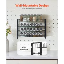 Spice Rack Organizer for Cabinet Kitchen Countertop Seasoning Organizer 18x11 in