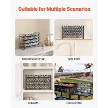 Spice Rack Organizer for Cabinet Kitchen Countertop Seasoning Organizer 23x16 in