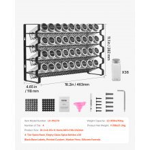 Spice Rack Organizer for Cabinet Kitchen Countertop Seasoning Organizer 23x16 in