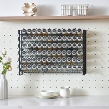 Spice Rack Organizer for Cabinet Seasoning Storage Set Wall Mounted 4 Pack