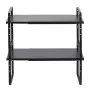 VEVOR Adjustable Kitchen Cabinet Shelf Organizer, Expandable 2 Tier Cabinet Shelf, Stackable Countertop Organizers and Storage Shelf Risers, Pantry Organizers for Kitchen Bathroom Office, Black