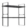 VEVOR Adjustable Kitchen Cabinet Shelf Organizer, Expandable 2 Tier Cabinet Shelf, Stackable Countertop Organizers and Storage Shelf Risers, Pantry Organizers for Kitchen Bathroom Office, Black