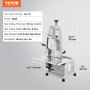 VEVOR 650W Commercial Electric Meat Bandsaw Stainless Steel Bone Sawing Machine