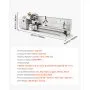 VEVOR Metal Lathe 8.7 x 30 in 1100W Benchtop Lathe Machine Variable Speed, 3000 RPM Max Spindle Speed, with Metal Gear, Brushless Motor, 8 Metric 8 Imperial Threads, for Metalworking Threading Turning