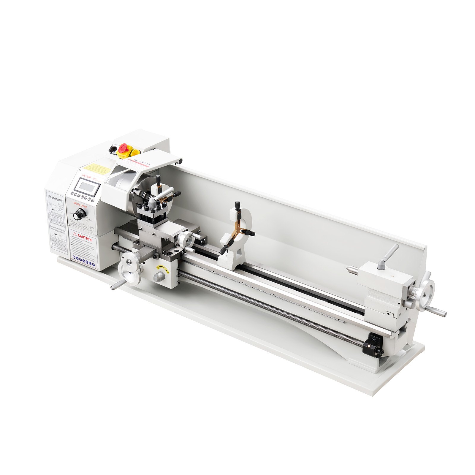 VEVOR Metal Lathe 8.7 x 30 in 1100W Benchtop Lathe Machine Variable Speed, 3000 RPM Max Spindle Speed, with Metal Gear, Brushless Motor, 8 Metric 8 Imperial Threads, for Metalworking Threading Turning