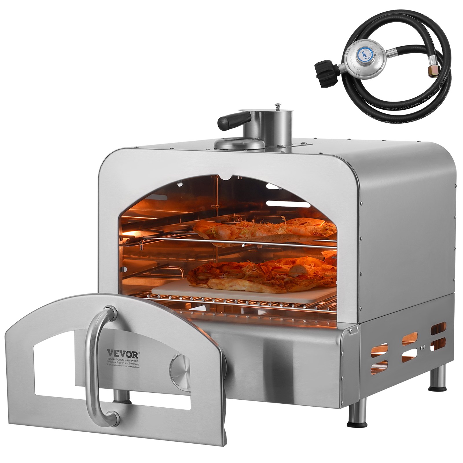 11" Outdoor Pizza Oven Portable Gas Oven 430 Stainless Steel for Camping 11" Outdoor Pizza Oven Portable Gas Oven 430 Stainless Steel for Camping