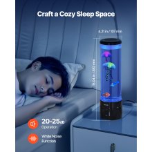 VEVOR Sensory Bubble Tube Lamp 16 Remote-controlled Color Water Fish Lamp