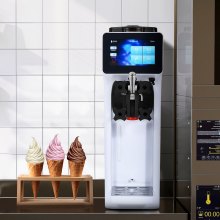 Mașină de înghețată VEVOR Soft Serve, 10 l/h, blat cu o singură aromă