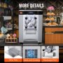 VEVOR Commercial Hard Serve Ice Cream Machine Maker 12 L/H Udbytte enkelt smag