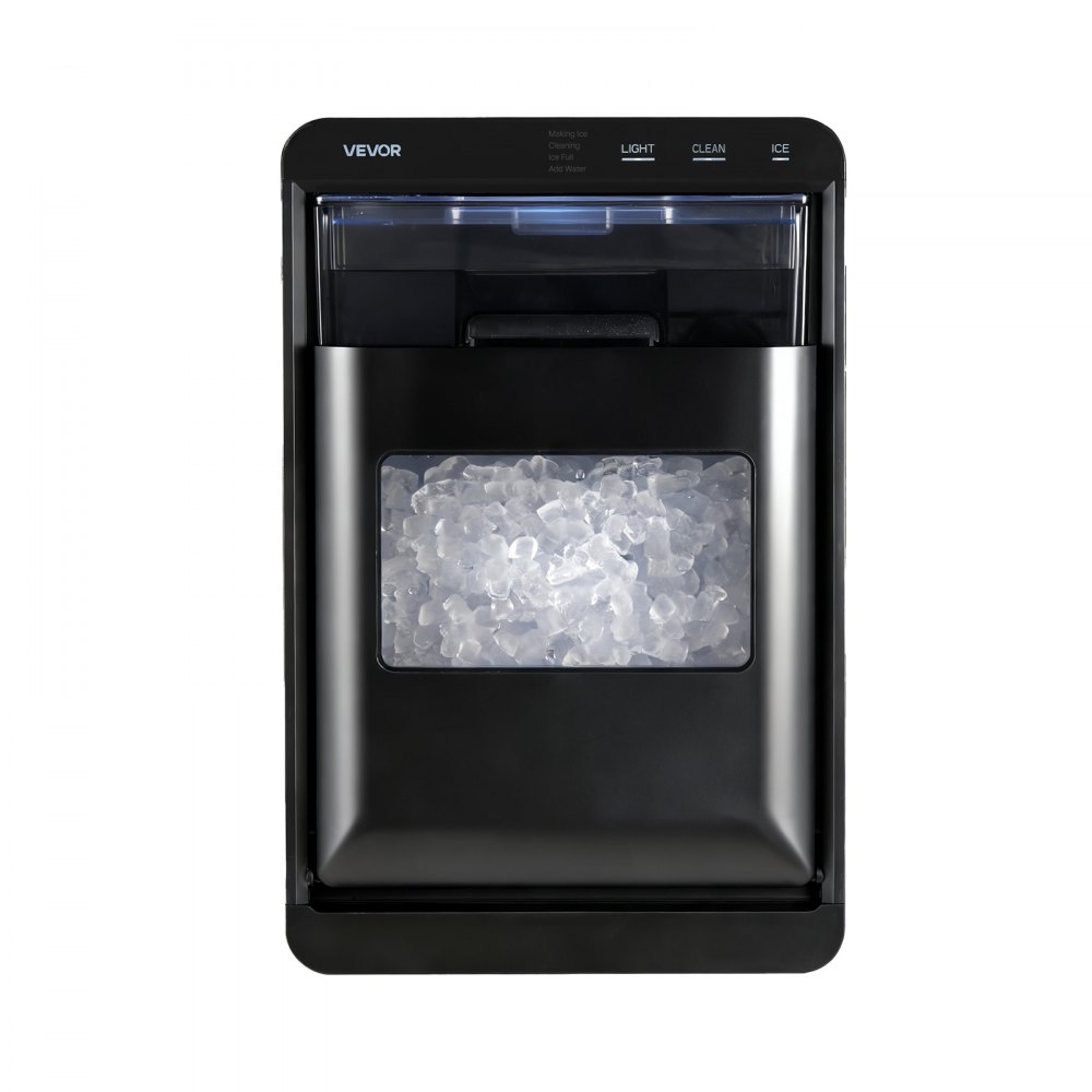 VEVOR Countertop Ice Maker, 44 lbs per Day, Self-Cleaning Portable Machine with Scoop, Drawer-Style Ice Access, Nugget Ice-Making Machine with Chewable Ices for Home, Kitchen, Office, Bar & Party