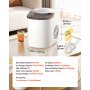 VEVOR Countertop Ice Maker, 7 Cubes Ready in 6 Mins, 11.8 kg per Day, Self-Cleaning Portable Machine with Ice Scoop, Ice-Making Machine with 2 Sizes Bullet Ices for Home, Kitchen, Office, Bar & Party