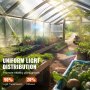 VEVOR üvegházhatású műanyag fólia 10 x 40 láb, 6 mil vastagságú átlátszó üvegházhatású fólia, polietilén fólia 4 év UV-álló, kertészethez, gazdálkodáshoz, mezőgazdasághoz, kerthez