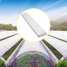 VEVOR Greenhouse Film, 24\' x 100\' Greenhouse Plastic Sheeting, 6 mil Thickness Suncover Greenhouse, Clear Polyethylene Cover, UV Proof Farm Plastic Supply for Gardening, Farming and Agriculture