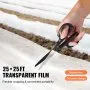 VEVOR Greenhouse Plastic Sheeting 25 x 25 ft 6Mil Clear Polyethylene Film