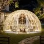 VEVOR Garden Dome Tent, 3.6 x 2.2 m Outdoor Clear Bubble Tent for 4-7 Person, Weatherproof Geodesic Dome Greenhouse with Window, PVC Igloo Tents for Backyard Patios Camping Party Wedding