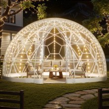 15x9.5 ft Garden Bubble Tent for 10-14 Person Outdoor Clear Geodesic Dome Window