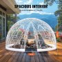 VEVOR 12FT Dome Bubble Tent Outdoor House Camping Shelter com janela transparente