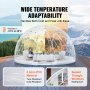 VEVOR 12FT Dome Bubble Tent Outdoor House Camping Shelter com janela transparente