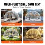 VEVOR 12FT Dome Bubble Tent Outdoor House Camping Shelter com janela transparente