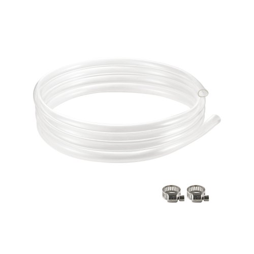 Clear Vinyl Tubing 1/2" ID x 5/8" OD 10FT Plastic PVC Tubing Flexible Hose